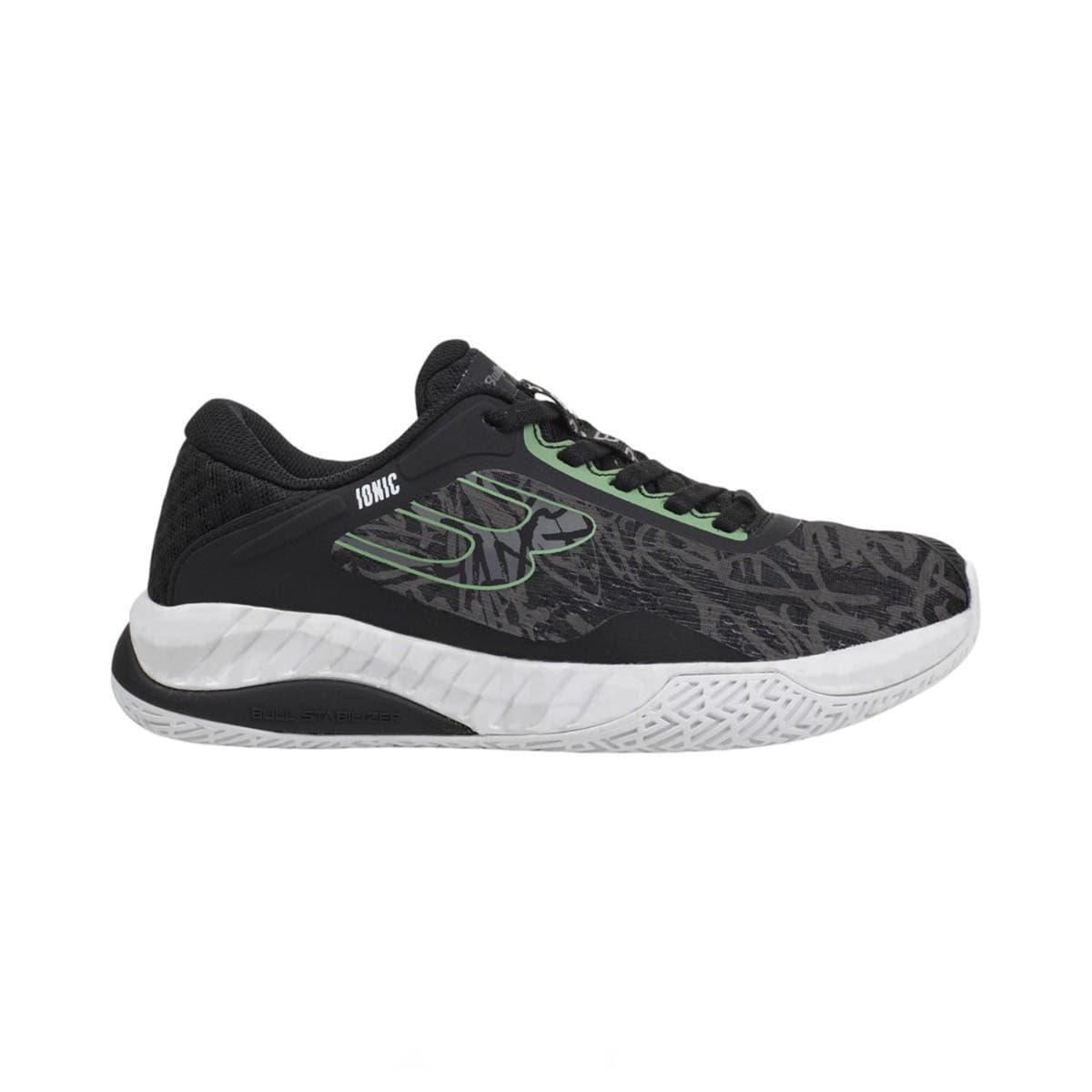 Bullpadel Zapatillas Bullpadel Ionic W 25v Cm60014000 Negro Verde Mujer 37 Standaard